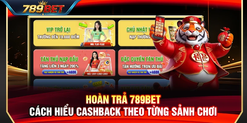 Hoàn Trả 789BET – Cách Hiểu Cashback Theo Từng Sảnh Chơi