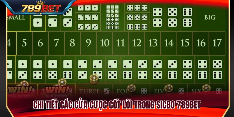 Sicbo 789BET – Tài Xỉu Casino Và Các Cửa Cược Cần Biết 3 Những cửa cược phổ biến nhất trong Sicbo 789BET