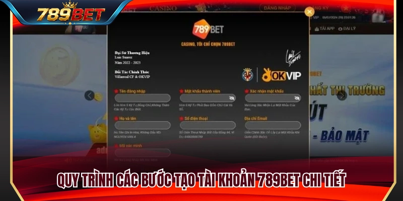 Tạo Tài Khoản 789BET 2 Các bước mở tài khoản 789BET nhanh chóng và dễ thực hiện